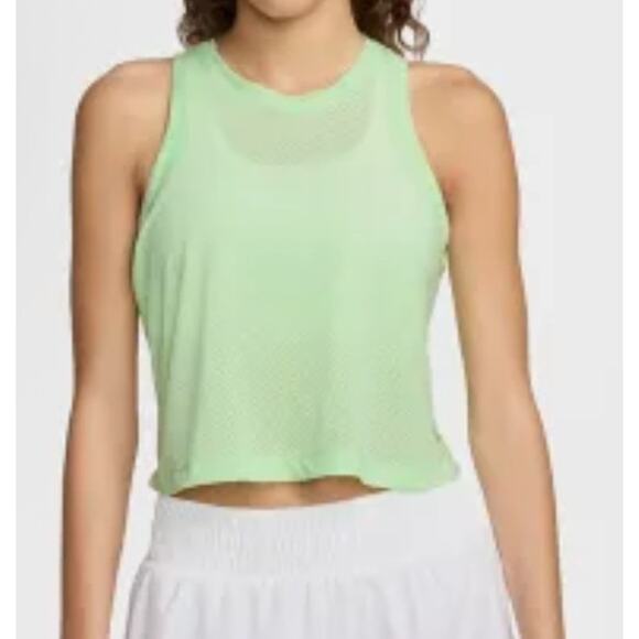 Nike Women's One Classic Breathable Dri-FIT Tank Top lime FN4112-376 NWT Large - Picture 1 of 7